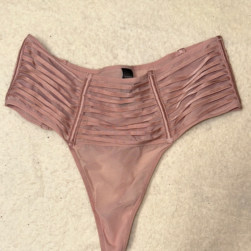 Victoria’s Secret Pink High-Waisted Sheer Thong